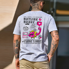 Remera capital monkey melange - HOT LINE