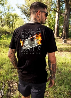 Remera capital monkey black - MONEY