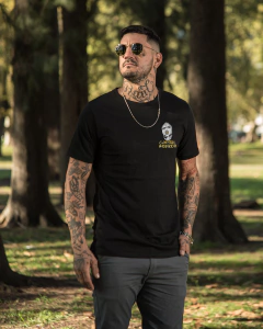 Remera capital monkey black - TUG LIFE
