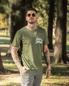Remera capital monkey verde snow - DRINK CAPITAL