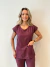Jaleco Blusa Scrub Marsala na internet
