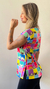 Jaleco Blusa Scrub Estampado Cachorro na Janela - comprar online