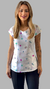 Jaleco Blusa Scrub Cuidados Branco