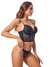BUSTIER VICTORIAS SECRET NEGRO PEDRERÍA