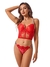 BUSTIER VICTORIAS SECRET ROJO PEDRERÍA