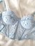 BUSTIER MARGARITAS AZUL - comprar en línea