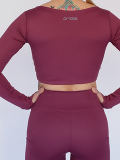 TOP SLEEVE MARSALA - BLACKBERRY - comprar online