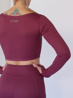 TOP SLEEVE MARSALA - BLACKBERRY - Press Original Clothes