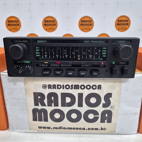 Rádio AM FM Bosch San Francisco 25W C/ Bluetooth e Led