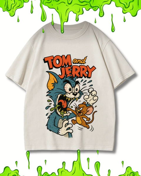 Camiseta Halloween Tom e Jerry 100% Algodão - comprar online