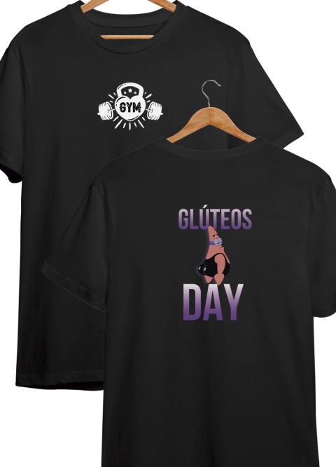 Camiseta Estampa Frente Verso Glúteos Day - 100% Algodão