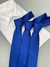 Gravata Slim - Jacquard - Azul Royal Maquinetada