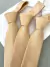 Gravata Semi Slim - Premium - Dourado Listrado