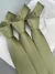 Gravata Semi Slim -Selection Premium- Verde Oliva Claro