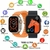 RELOJ SMART T800 ULTRA NARANJA