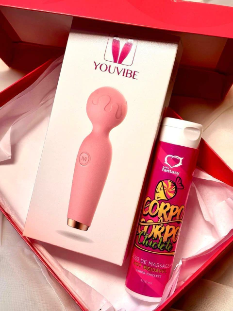 Kit Massagem | Vibrador Varinha e Gel para massagem