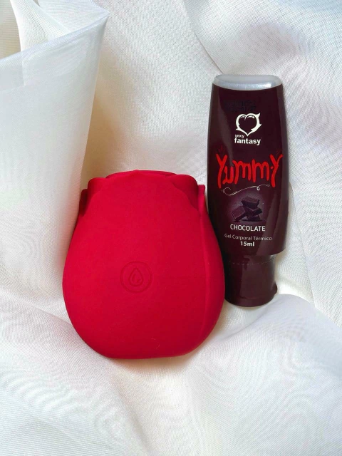 Kit Romantico - Sugador e Gel de Chocolate