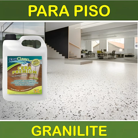 Cera Para Piso de Granilite. - Acrílica Líquida Incolor Brilhante Antiderrapante - comprar online