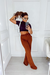 Calça pantalona em lanzinha