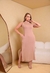Vestido longo gola alta regata com bolso em moletinho - Femininna