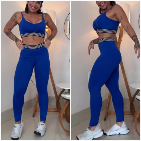 Conj De Leg Gringa 3 Azul