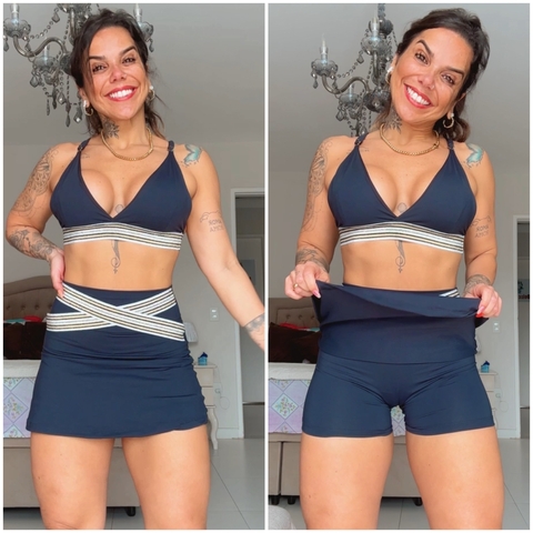 Conj de Short Saia Alok
