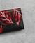 Billetera Iris color negro estampado rojo - comprar online