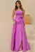 Vestido tomara que caia em cetim com laço - comprar online