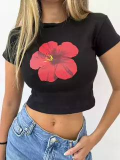 Baby Tee Hawai Negra - comprar online