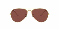 Anteojo De Sol Ray-Ban RB 3025 9196af 3p Polarizado Aviator Large Metal 62 mm