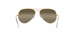 Anteojo De Sol Ray-Ban RB 3025 Aviator large metal 9196g5 2p Polarizado Chromance 58 mm