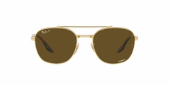 Anteojo De Sol Ray-Ban RB 3688 001/an 3p Polarizado Chromance 55 mm