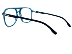 Anteojo Marco Rusty Bruice Steel Blue 56 mm Blue Block Lens - La Optica web