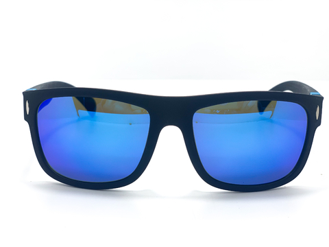 Anteojo De Sol Rusty Indian mblk/revo blue 56 mm