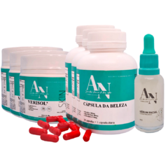 COMBO: 3 VERISOL + 3 CÁPSULA DA BELEZA + SERUM FACIAL