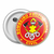 10 Botton Redondo Alfinete Broches Brigada De Incêndio tam 2,5.