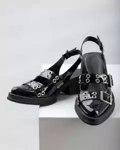 Danna negro-leopardo-charol-rojo