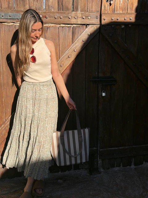 Falda Positano - Almendra Almacén de Moda