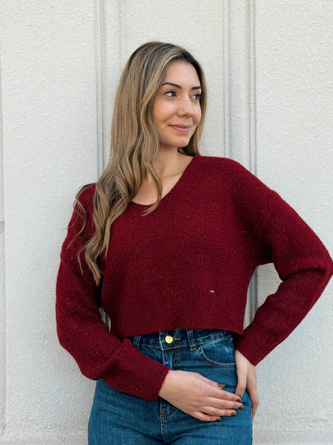 Sweater tejido Perlé en internet