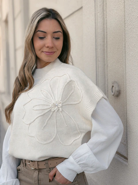 Sweater chaleco Amapola - comprar online