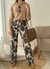 Pant Cow blanco y negro - tienda online