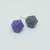 Par mini aritos - d20 tonos violeta - comprar online