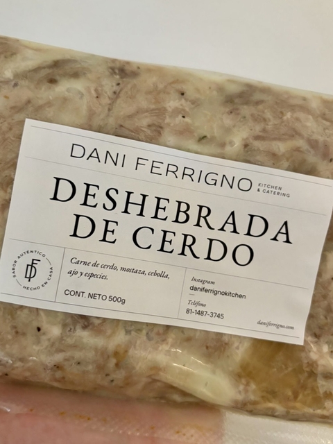 Deshebrada de Cerdo