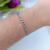 Pulseira Feminina Fígaro em aço inoxidável prateado - comprar online