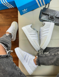 ADIDAS SAMBA PLATAFORMA PLATEADO PREMIUM - ENFIKA