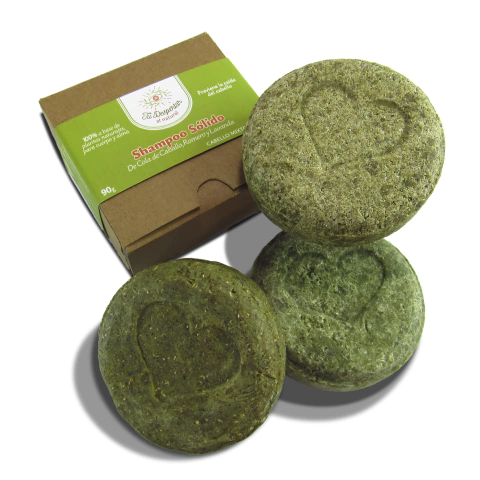 Shampoo sólido Caspa de Lavanda, Menta, Manzanilla, Romero y Stevia