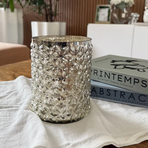 Portavela/Florero de Vidrio - comprar online