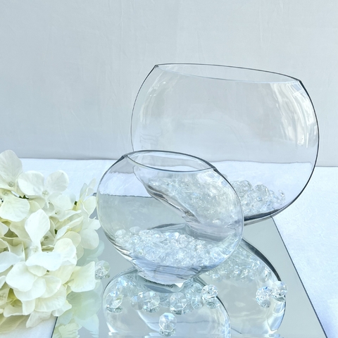 Florero Oval Chato Mini 14cm