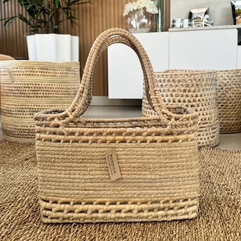 Canasta Fibras Naturales 30x20x15