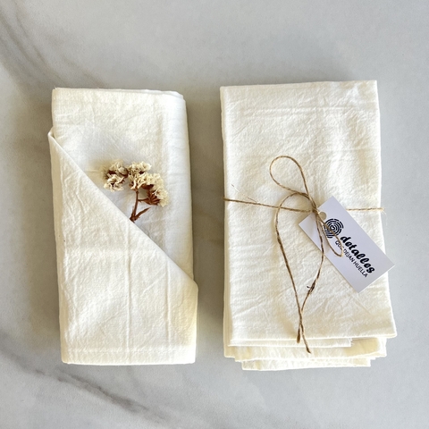 Set x 4 Servilletas de Tusor Natural